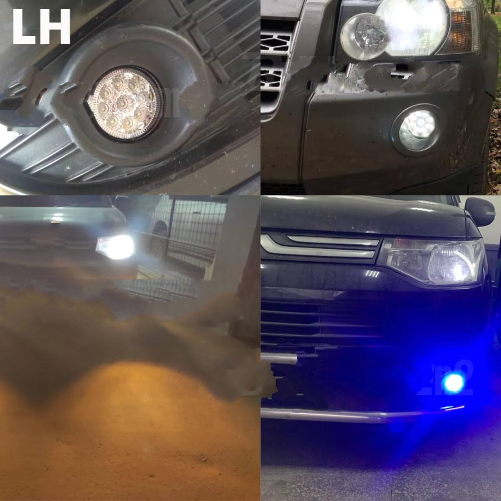 Faro Antiniebla Delantero Para Fiat Para Ducato (250_ 290_) Faros Antiniebla Exteriores Circulación Diurna (DRL) Coche 2 Unidades 30 W 3000 Lm LED(LH White)