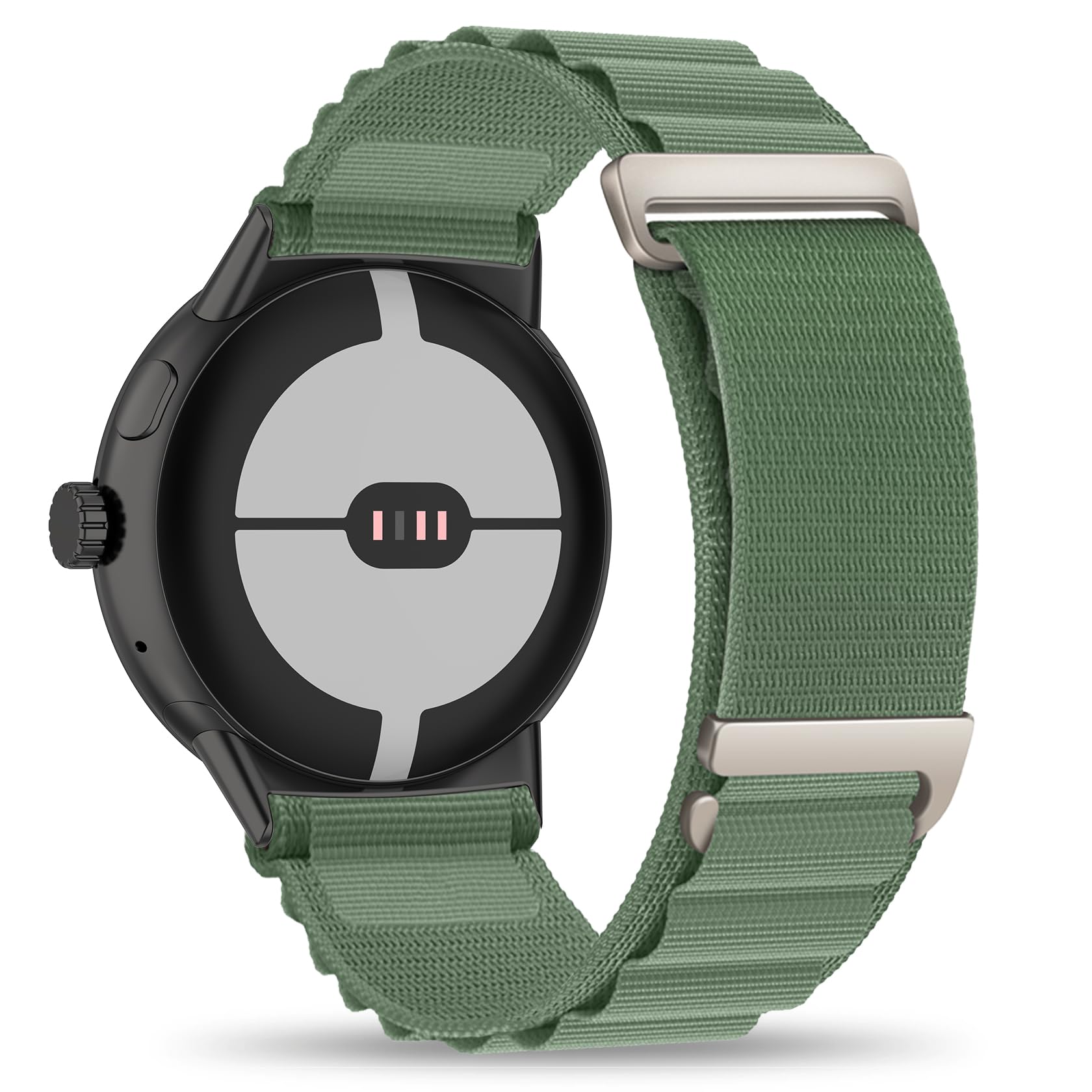 Alpine Loop Nylon Compatible with Google Pixel Watch 3 41mm 45mm Band/Google Pixel Watch 2/Google Pixel Watch Band for Men Women, Breathable Rugged Sport Straps Wristband
