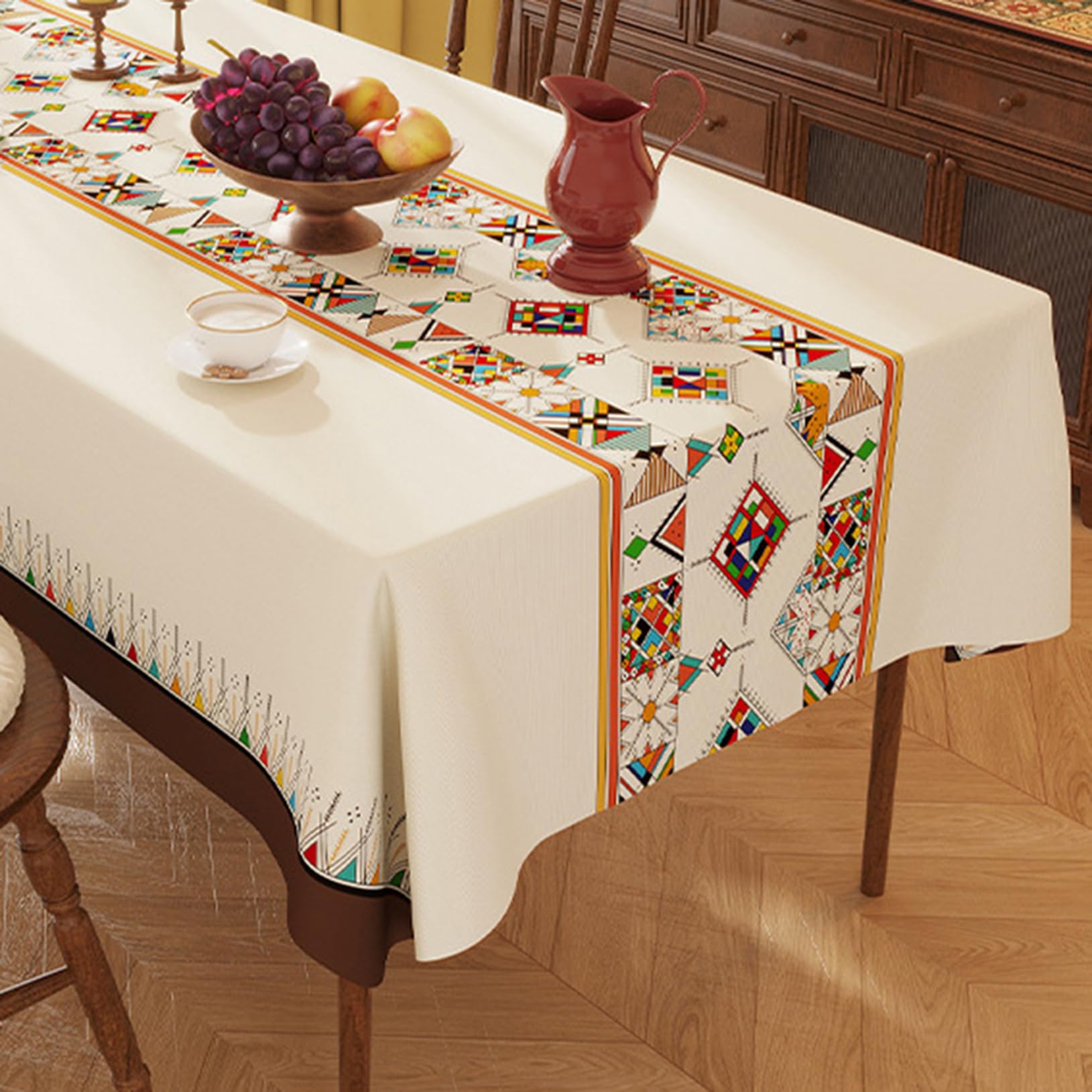 Amazon｜北欧風 140*220cm テーブルクロス おしゃれ ビニール 水洗い