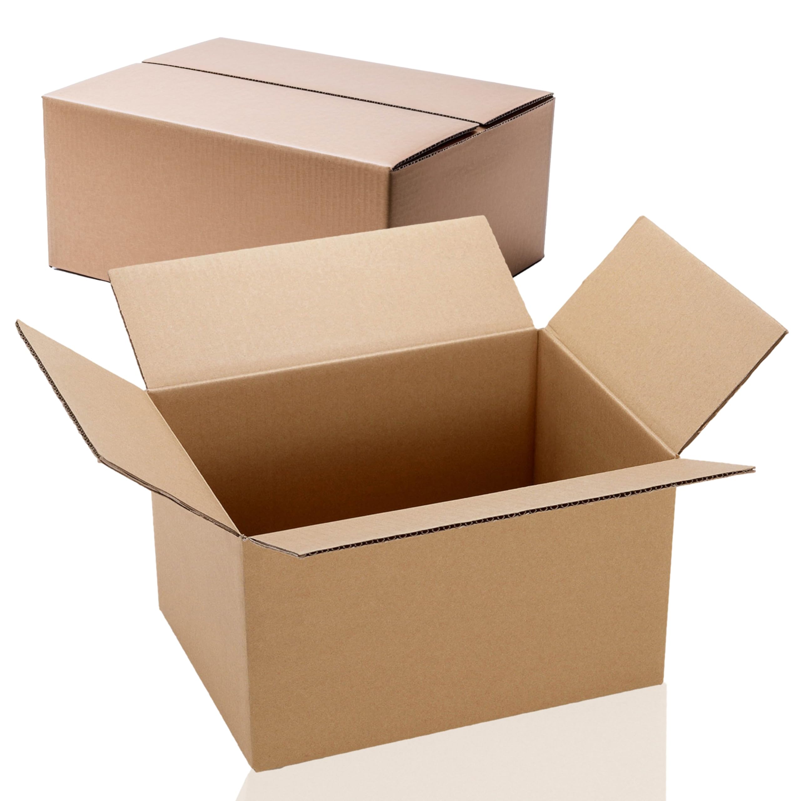 10 Stück Versandkarton 1-wellig 600 x 400 x 400 mm aus Wellpappe (Nr. 70A) Braun - Pappe Faltkarton für Warenversendung - Paket Kartonage groß (L) - Karton Versand Verpackung stabil