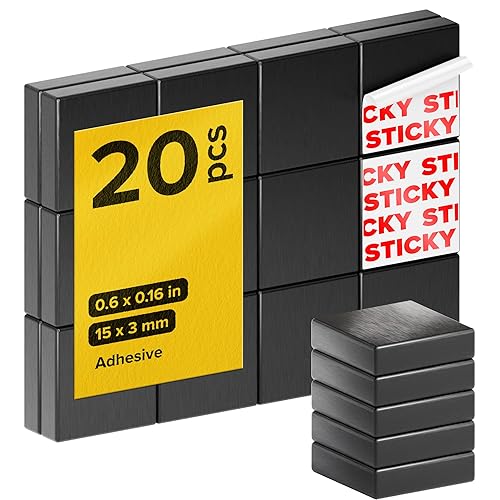 Miniatura 35 de X-Bet - Imanes fuertes y resistentes, redondos, pequeños y fuertes de cerámica para pizarra blanca o refrigerador, 62 piezas