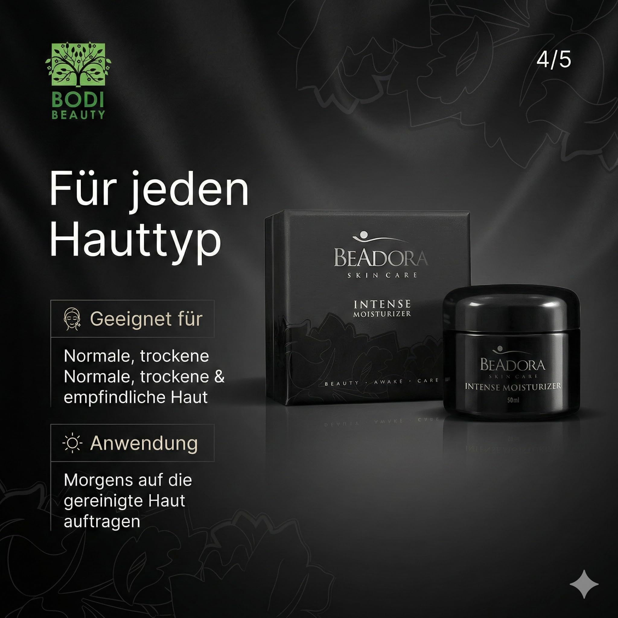 BeAdora Tagescreme 50 ml mit Hyaluron & Schnecken-Kaviar | Intensive Feuchtigkeit den ganzen Tag – pflegt trockene Haut spürbar geschmeidig und schenkt ein frisches Hautgefühl