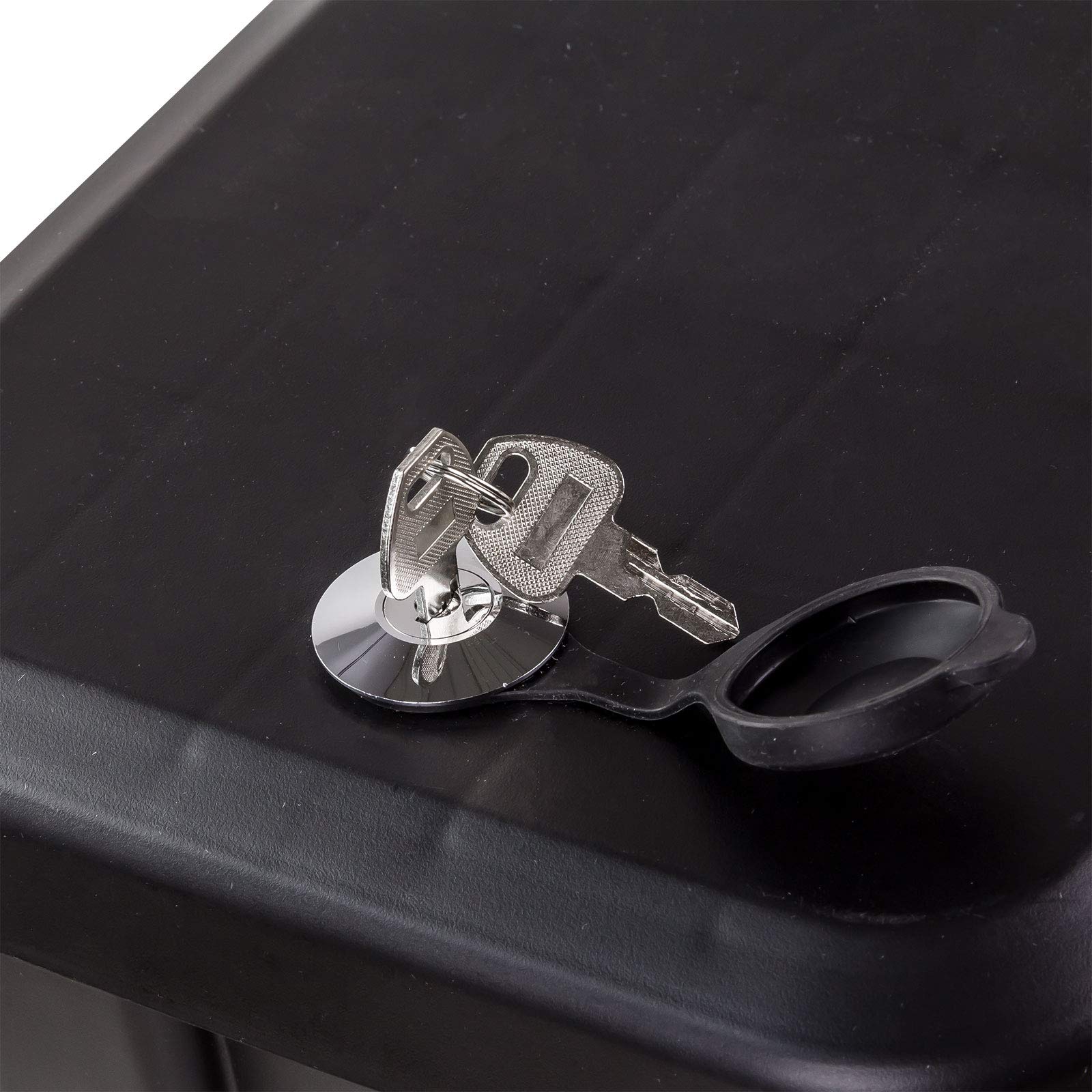 DEMA Anhänger Staubox Deichselbox Staukasten DDB25, abschließbar, robust | Trailerbox, Zugdeichselbox, Aufbewahrungsbox, 22L Werkzeugkiste, Diebstahlschutz, wetterfest, 100kg, PP Kunststoff