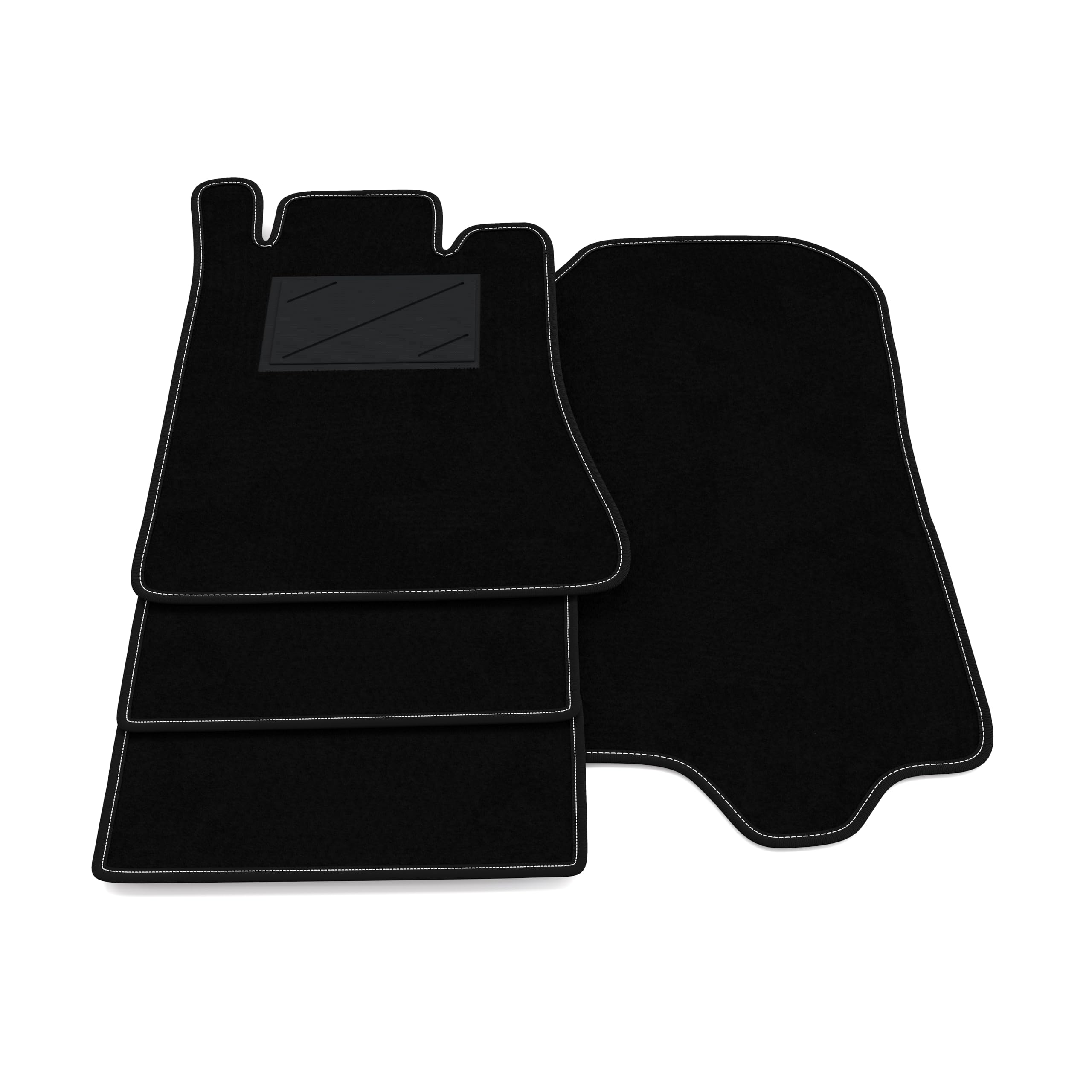 Tappetini MTM Per Mercedes Classe E W124 Cabrio (1993-1997) | Set 4 Pezzi In Moquette Nera | Made In Italy - 6