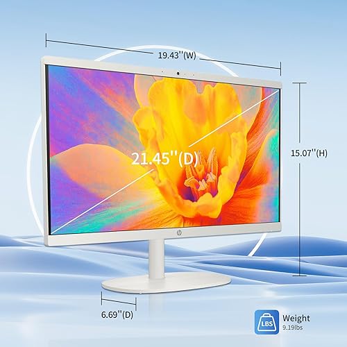 Miniatura 8 de HP Computadora de escritorio todo en uno 2025, procesador Intel Celeron J4025, pantalla FHD de 21.5 pulgadas, 32 GB de RAM, SSD de 1 TB, Wi-Fi 6,