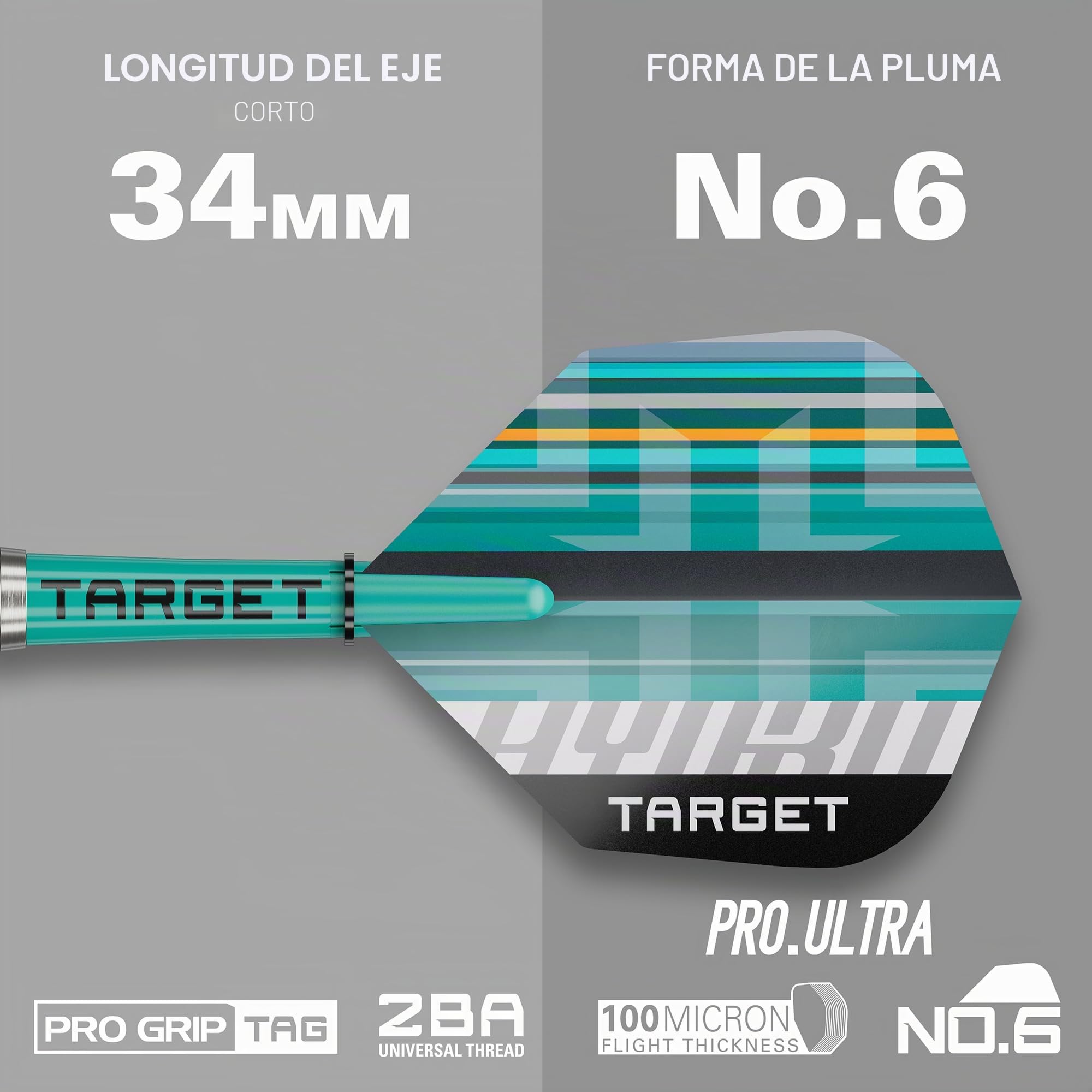Target Darts Hydro Punta Blanda Juego de Dardos (Barril 12), 18G/20G | Dardos con 90% de Tungsteno, Plumas Pro Ultra N.º 6, Ejes Pro Grip Tag, Puntas Pixel | Juegos de Dardos Profesionales