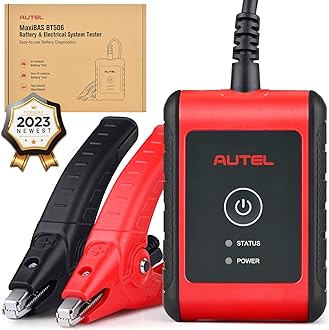 Autel MaxiBAS BT506 Car Battery Tester, 6V 12V 100-2000 CCA Car Battery Analyzer, Auto Cranking Charging System Test Scan Tool, Adaptive Conductance, High-Precision Battery Load Test for All Vehicles