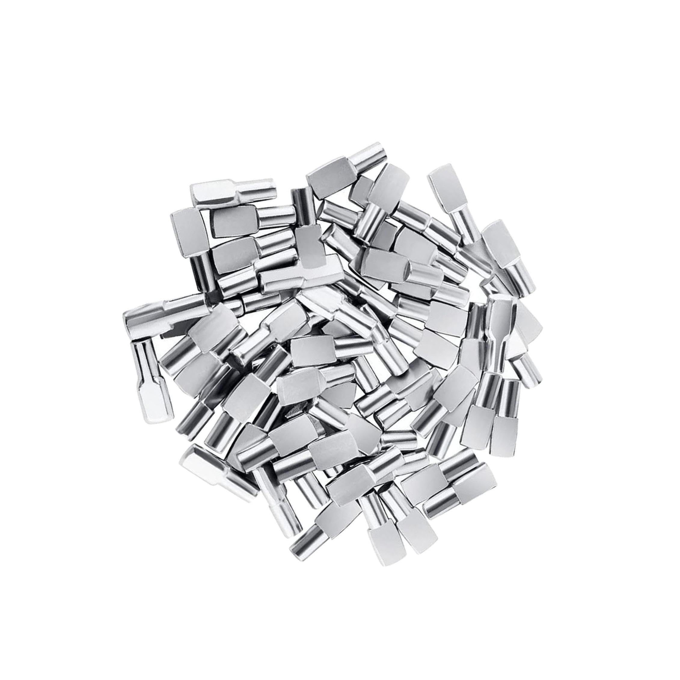 Pixzcsa Shelf Pegs For Glass Shelves 60Pcs Spoon Shape Stainless Steel Pegs 5Mm Diameter Heavy Duty 60Pcs Spoon Shape Shelf Metal For Kitchen Cabinets