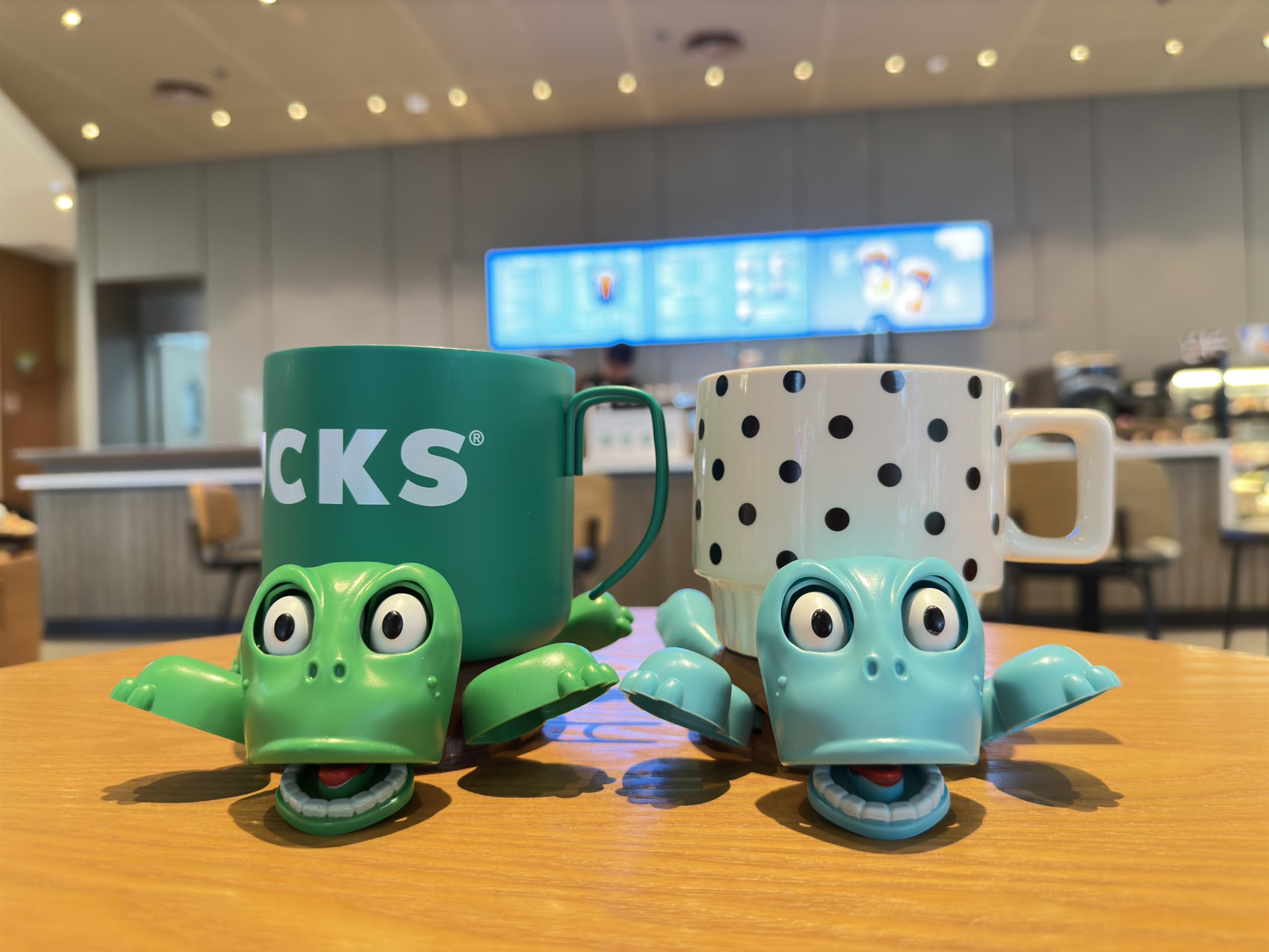 JOD® Turtle Cup Holder,Turtle Coaster with Funny Expression, 2 PCs Cup Holder with Liftable Limbs & Expressive Face for Turtles,Tortoise Lover Gag