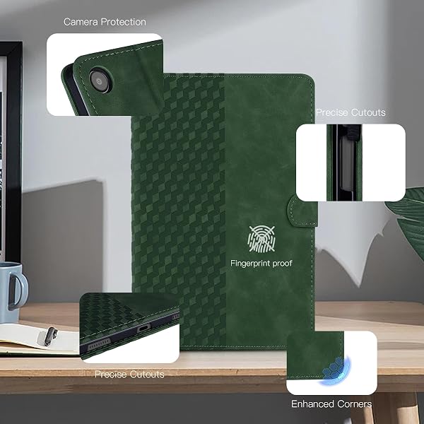 CASAFUNY Hülle für Samsung Galaxy Tab S11 Ultra 14,6 Zoll 2025 mit S Pen Halter, PU Leder Tablet Schützhülle Ständer Cover Case mit Auto Schlaf/Wach für Samsung Galaxy Tab S11 Ultra, Grün - 5