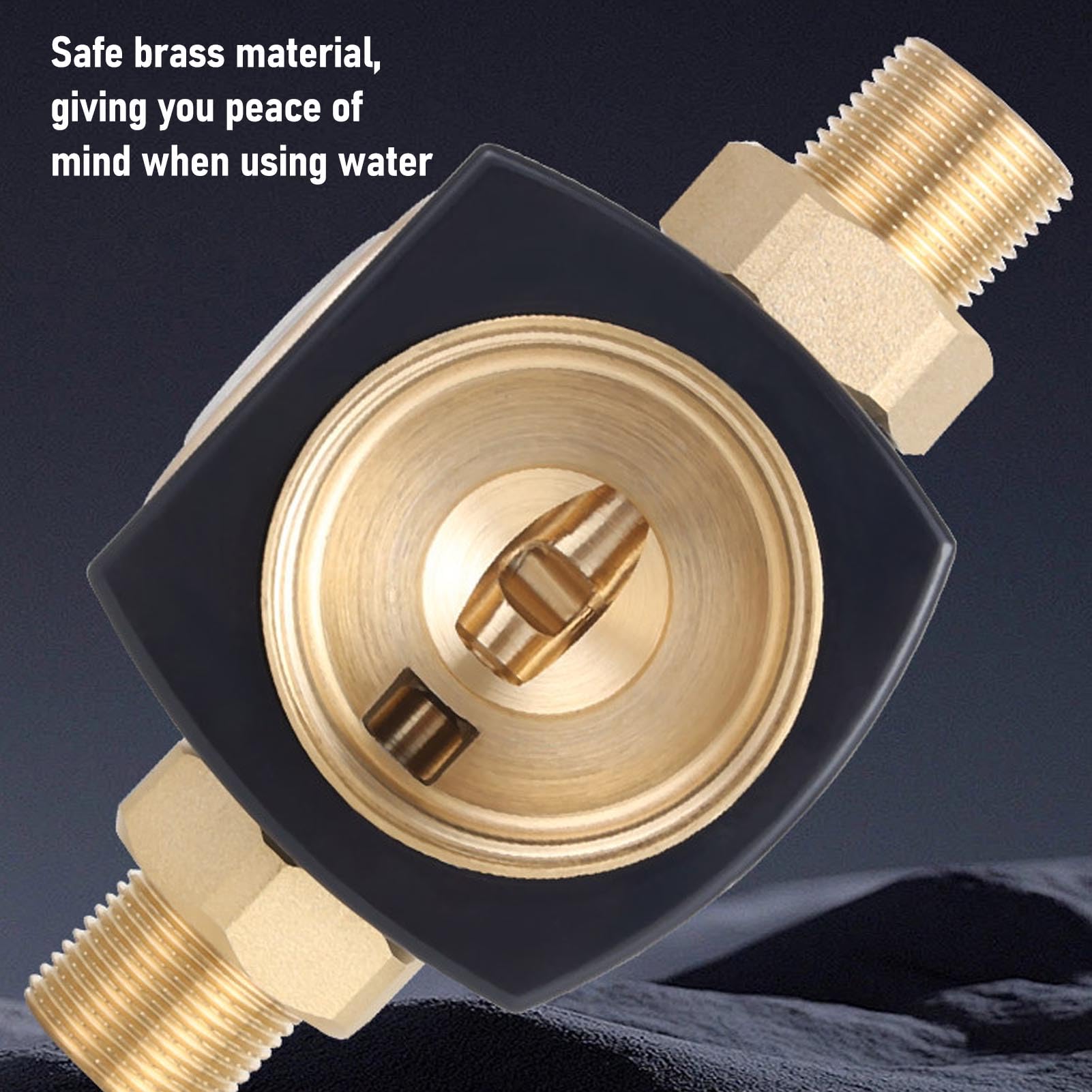 Filtro de Sedimentos para Toda la Casa, 8 Toneladas por Hora, con Manómetro de Retrolavado, Autolimpieza de 40 Micrones, Reutilizable para Agua de Pozo Doméstico