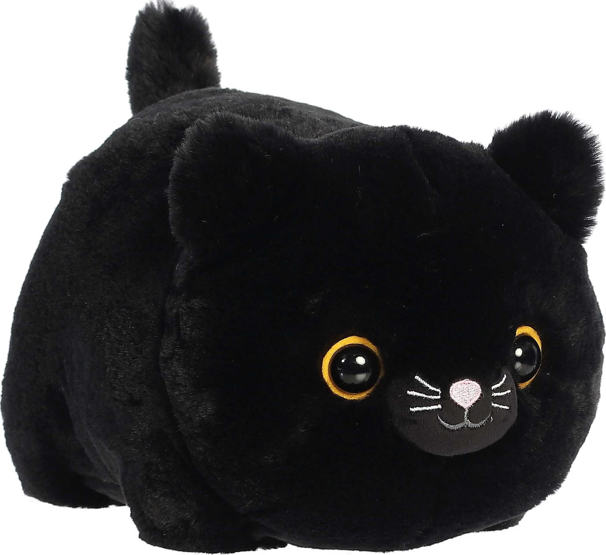 Aurora Adorable Spudsters Bella Black Cat - Coccole confortanti - Compagni giocosi - 25,4 cm