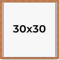 Vista 292 de Marco marrón de 18 x 24 pulgadas, marco de madera maciza de nuez de miel, ancho de moldeo de 0.875 pulgadas, profundidad de rabo de 0.875 pulgadas