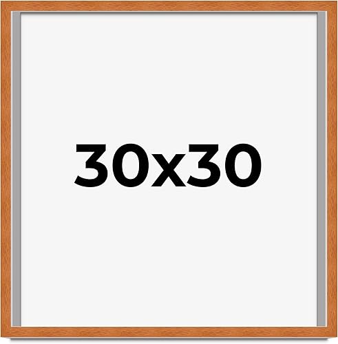 Miniatura 292 de Marco marrón de 18 x 24 pulgadas, marco de madera maciza de nuez de miel, ancho de moldeo de 0.875 pulgadas, profundidad de rabo de 0.875 pulgadas