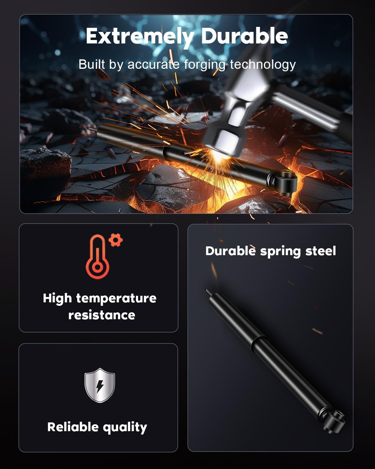 Shocks Rear,cciyu Shock Absorbers for Ford Edge 2007-2010,2007-2010 for Lincoln MKX Parts Struts 349068, 37302(2pc Set)