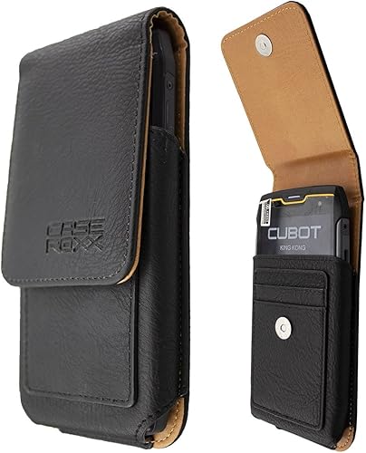 caseroxx Borsa all aperto per Cubot King Kong Cover Vera Pelle Copertura con Clip Cintura Rotante caseroxx Borsa all aperto per Cubot King Kong Cover Vera Pelle Copertura con Clip Cintura Rotante