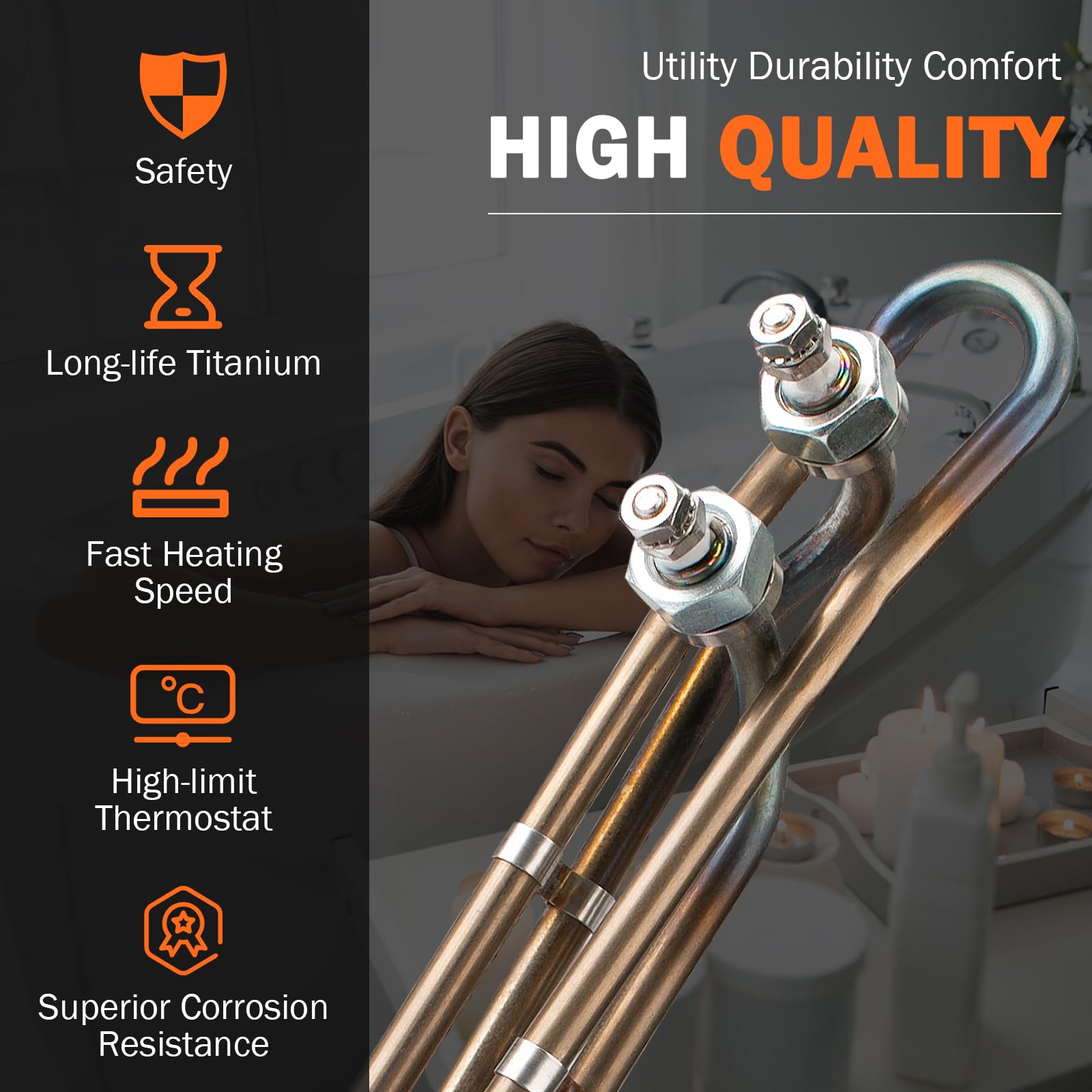 Hasanbar 55KW 240V Universal Heating Element Replacement