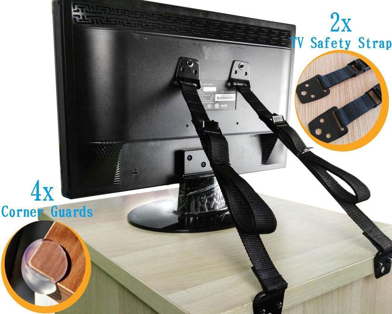 Buy Antitip Furniture Straps Heavy Duty TV Safety Straps Wall Anchor