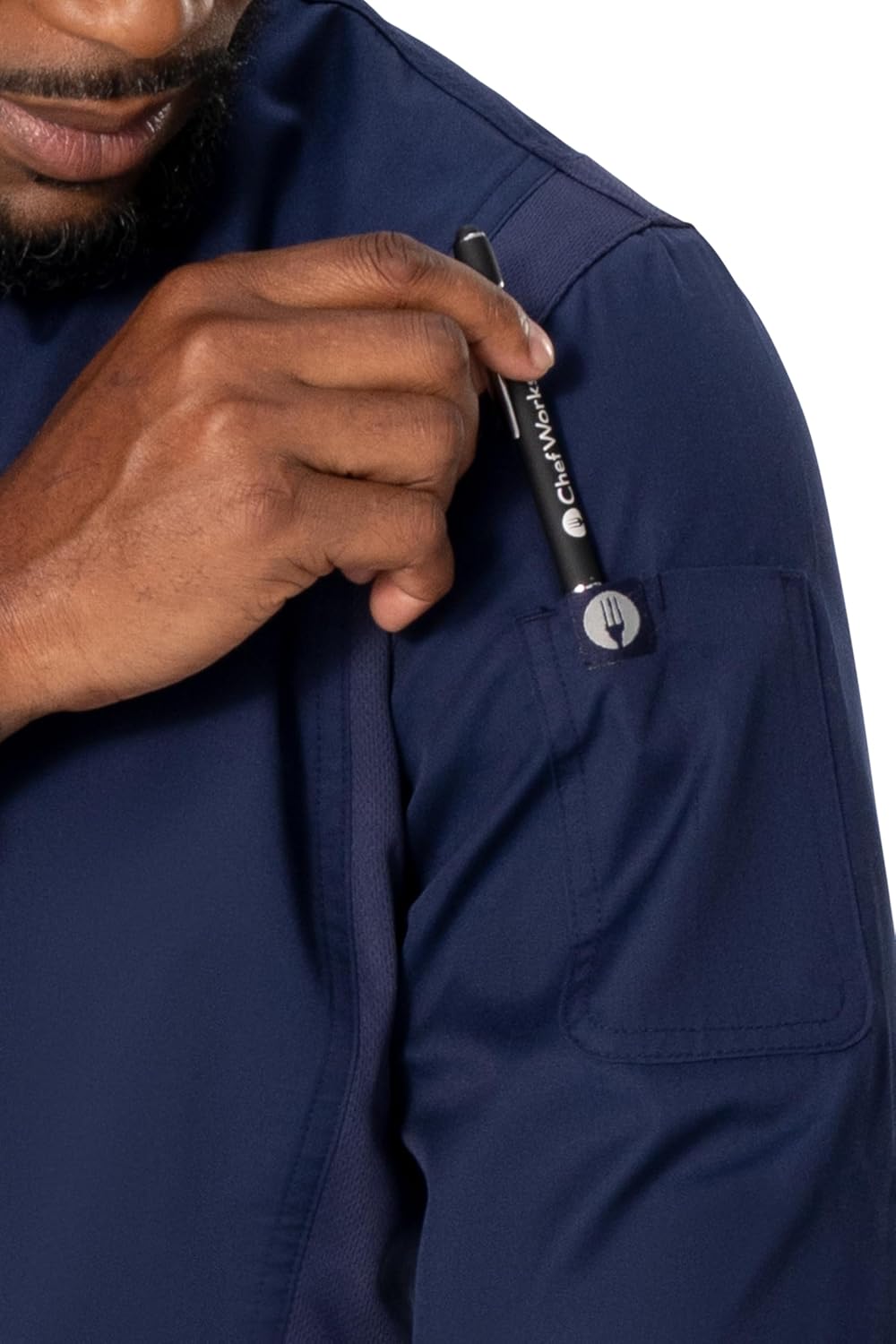 Chef Works Men's Hartford Cool Vent Chef Coat - Image 6