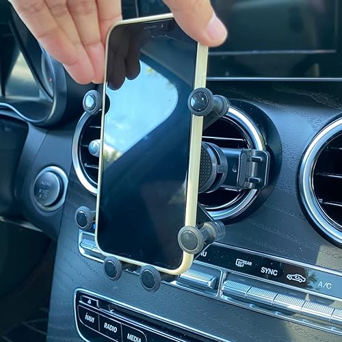 Miniatura 3 de Soporte de teléfono para automóvil compatible con Mercedes Benz Clase C, Clase E, Clase S, Clase B, Clase A, GLC/GLE/GLS/GLB/GLA-Class 2016-2023 y