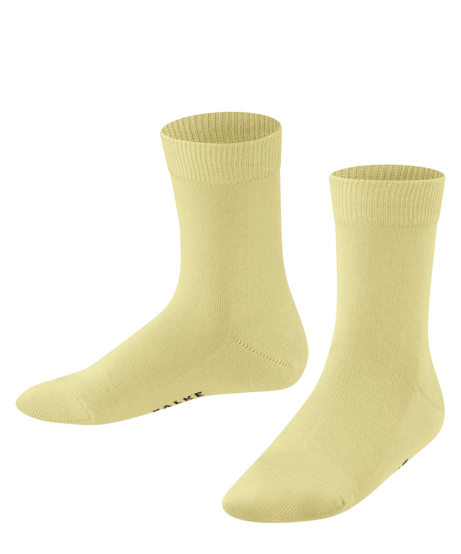 FALKE Unisex Kinder Socken Family K SO Baumwolle einfarbig 1 Paar, Gelb (Sunshine 1670) neu - umweltfreundlich, 19-22