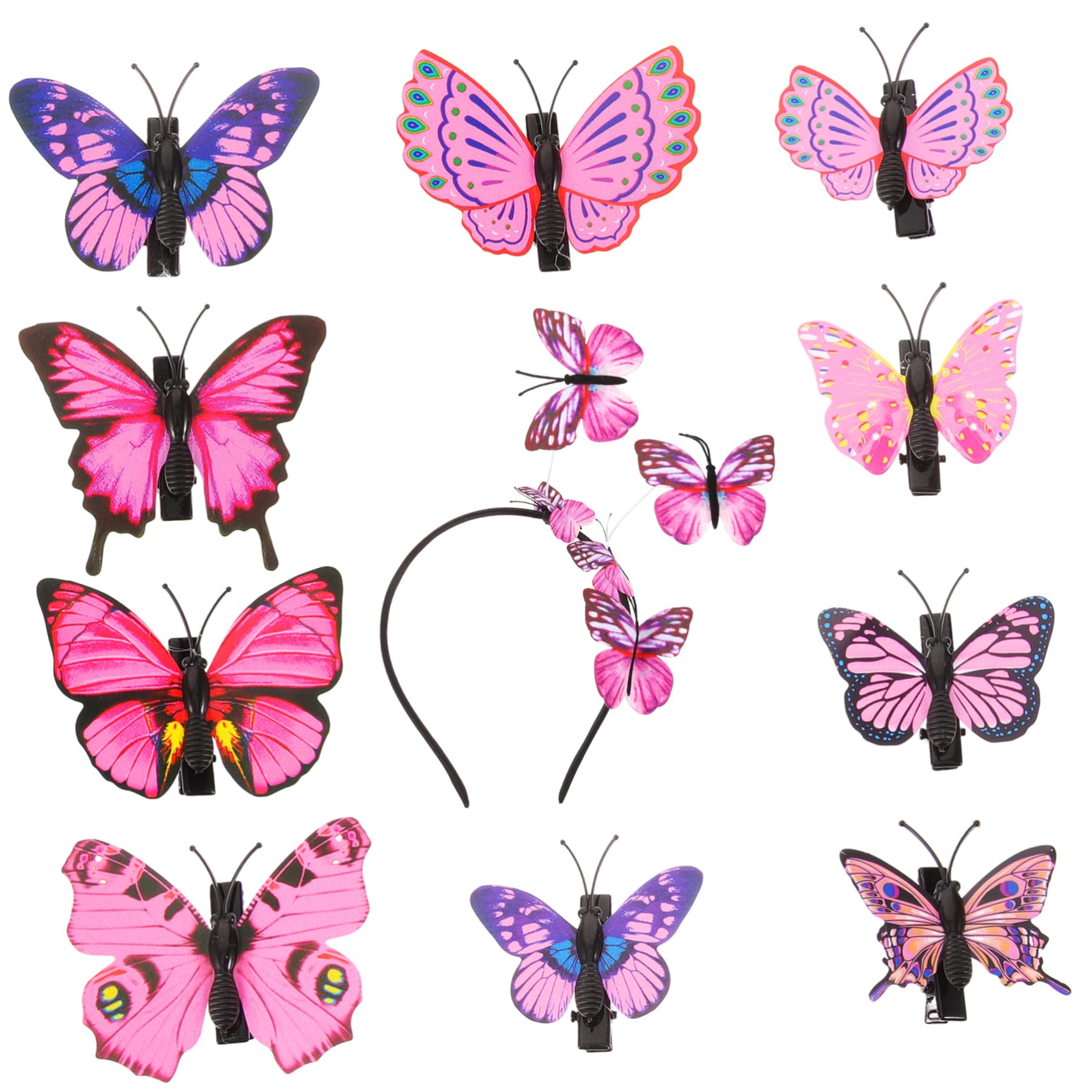 FRCOLOR Lot de épingles à cheveux avec bandeau, bandeau pour antenne, accessoires pour cheveux, chouchou 3D, bandeau 3D
