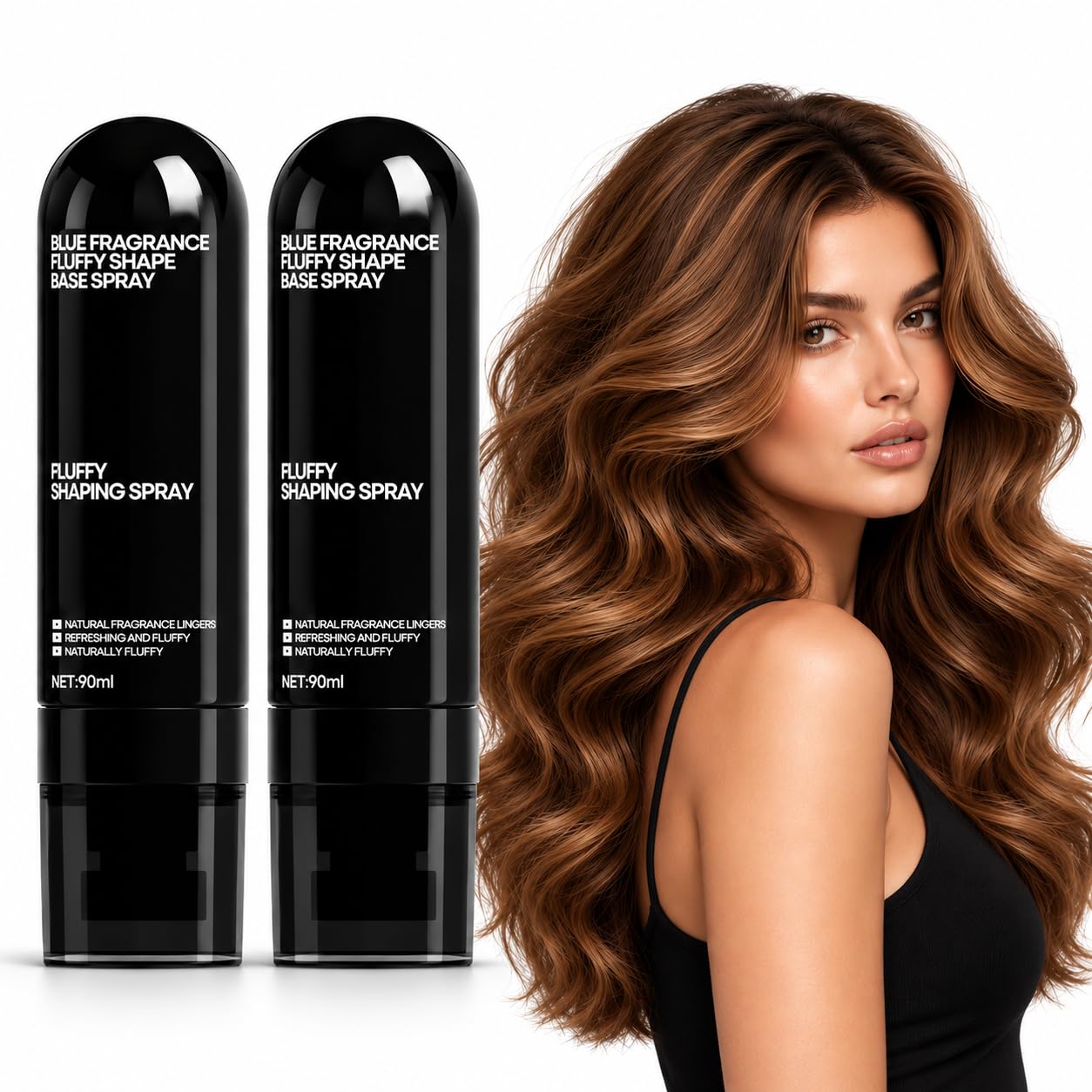 Volumizing Hair Setting Spray with Blue Cologne Fragrance, 90ml,2pcs | Lightweight All-Da…