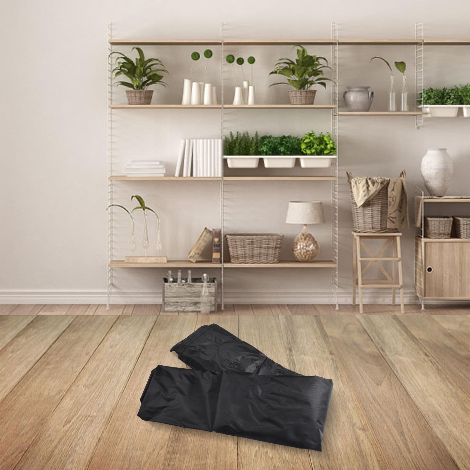 Housse imperméable pour étagères, housse transparente pour étagères, avec charnières à 3 voies, adaptée aux racks 91,7 x 45,7 x 182,7 cm (longueur x largeur x hauteur)