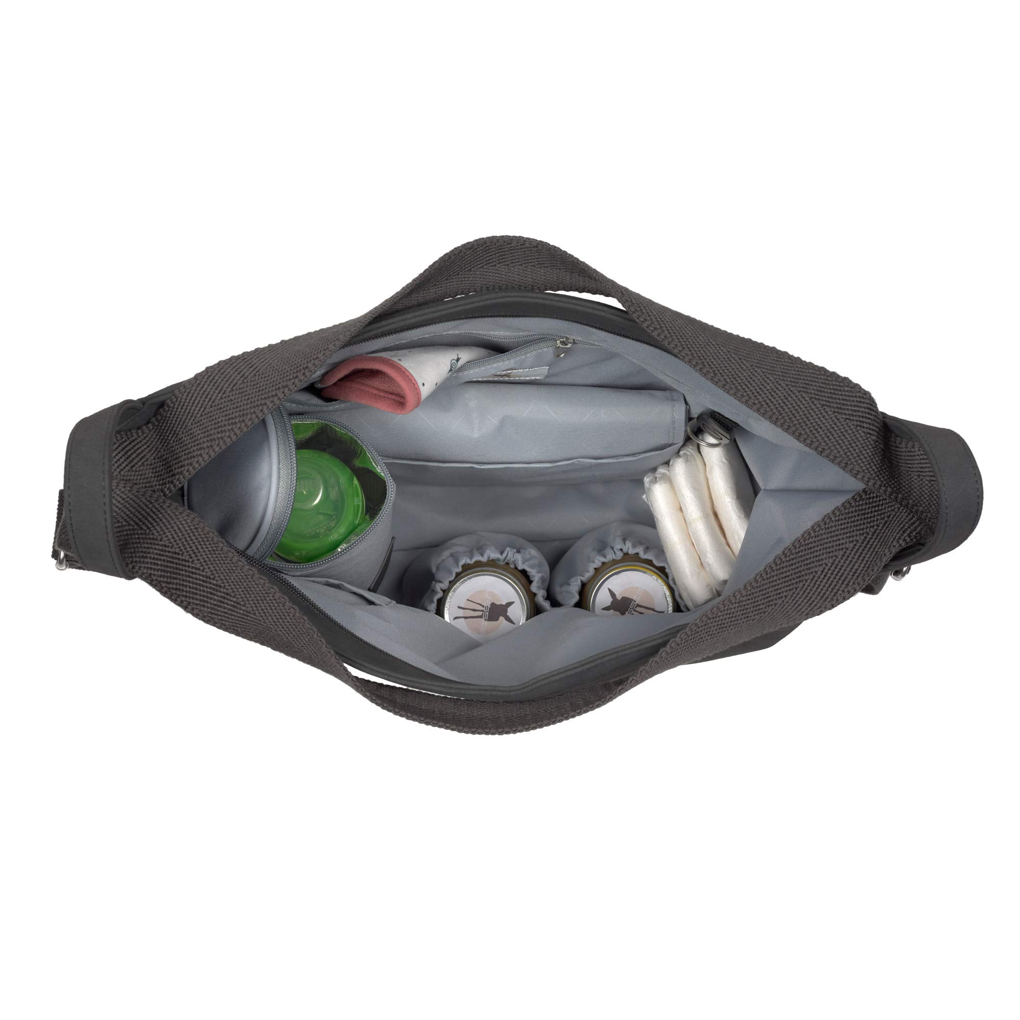 LÄSSIG Wickeltasche Schultertasche Tender Conversion Bag Anthracite grau