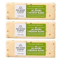 Vista 10 de Hickory Farms Mezcla de queso cheddar ahumado, paquete de 3, 10 onzas cada uno - Artículo de comida para charcutería