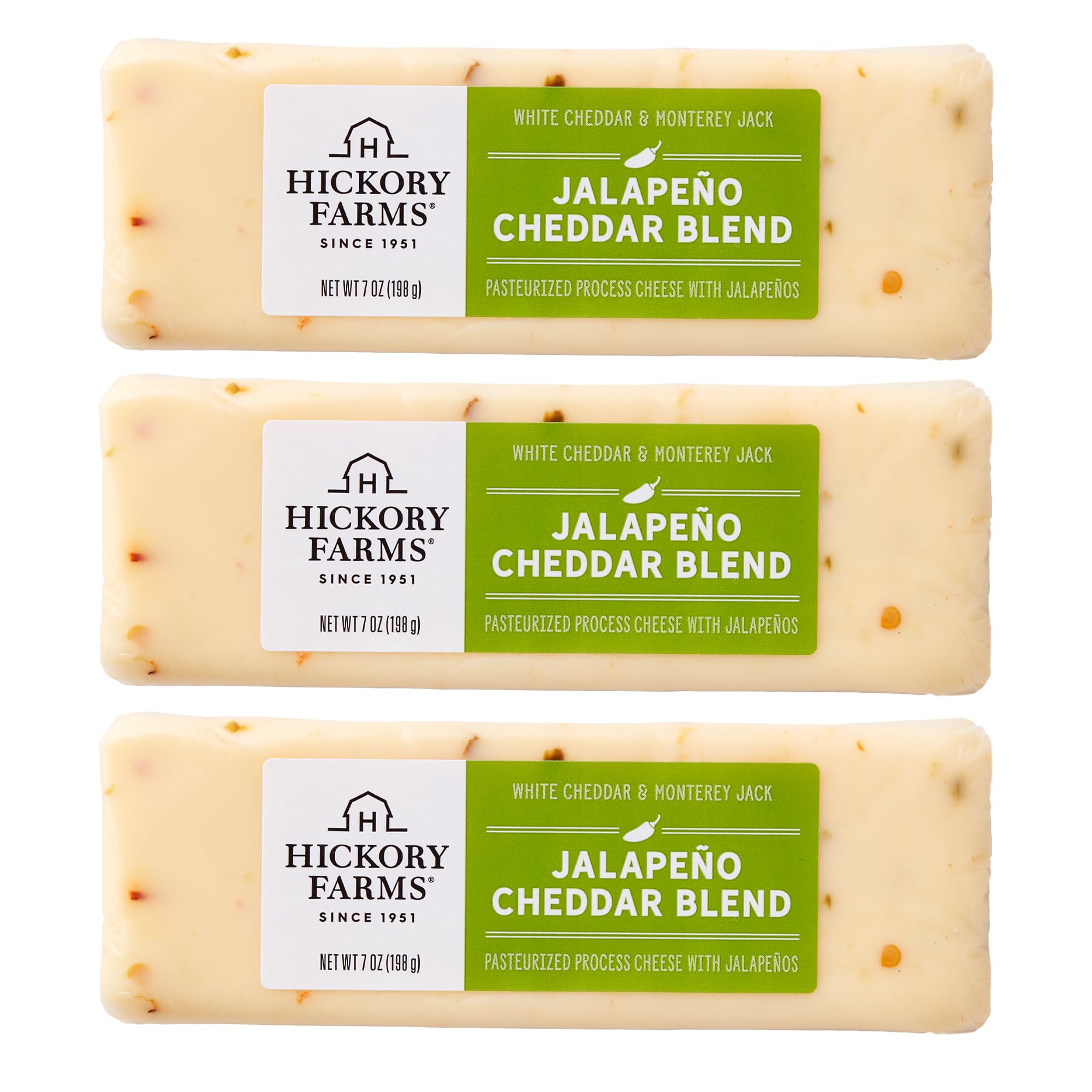 - Hickory Farms Jalapeño Cheddar Cheese Blend - Savory Spicy Blend, 7 oz Each (3 Pack)