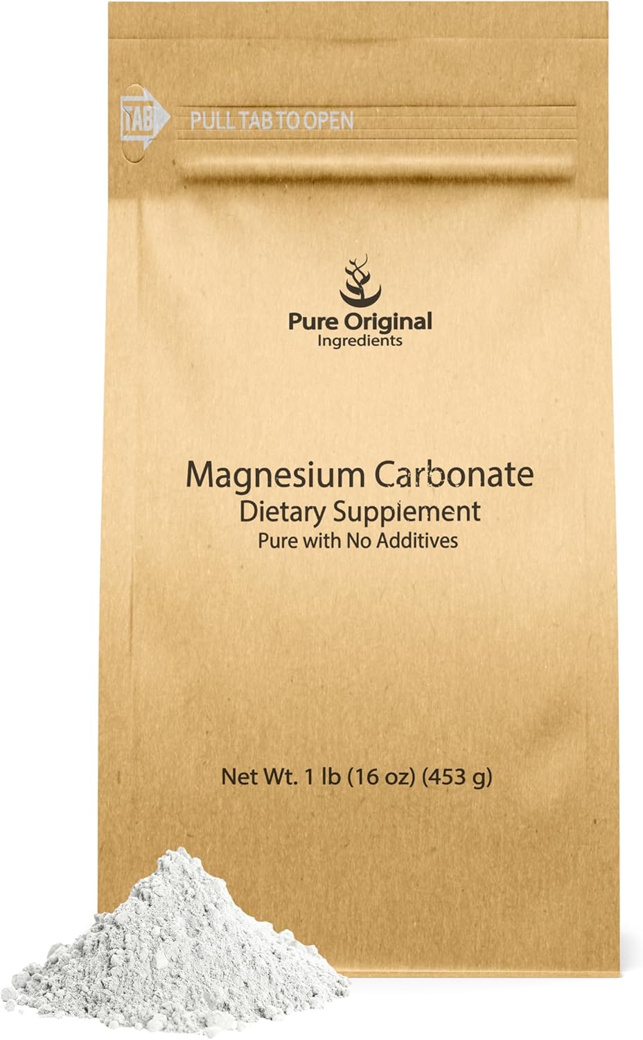 Pure Original Ingredients Magnesium Carbonate, Magnesium Supplement, Non-GMO, Multi-Purpose (2 Pound)