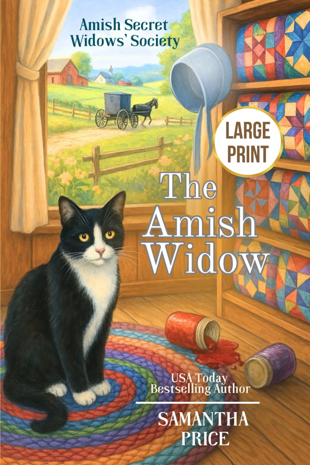 The Amish Widow LARGE PRINT (Amish Secret Widows' Society - Large Print Editions)