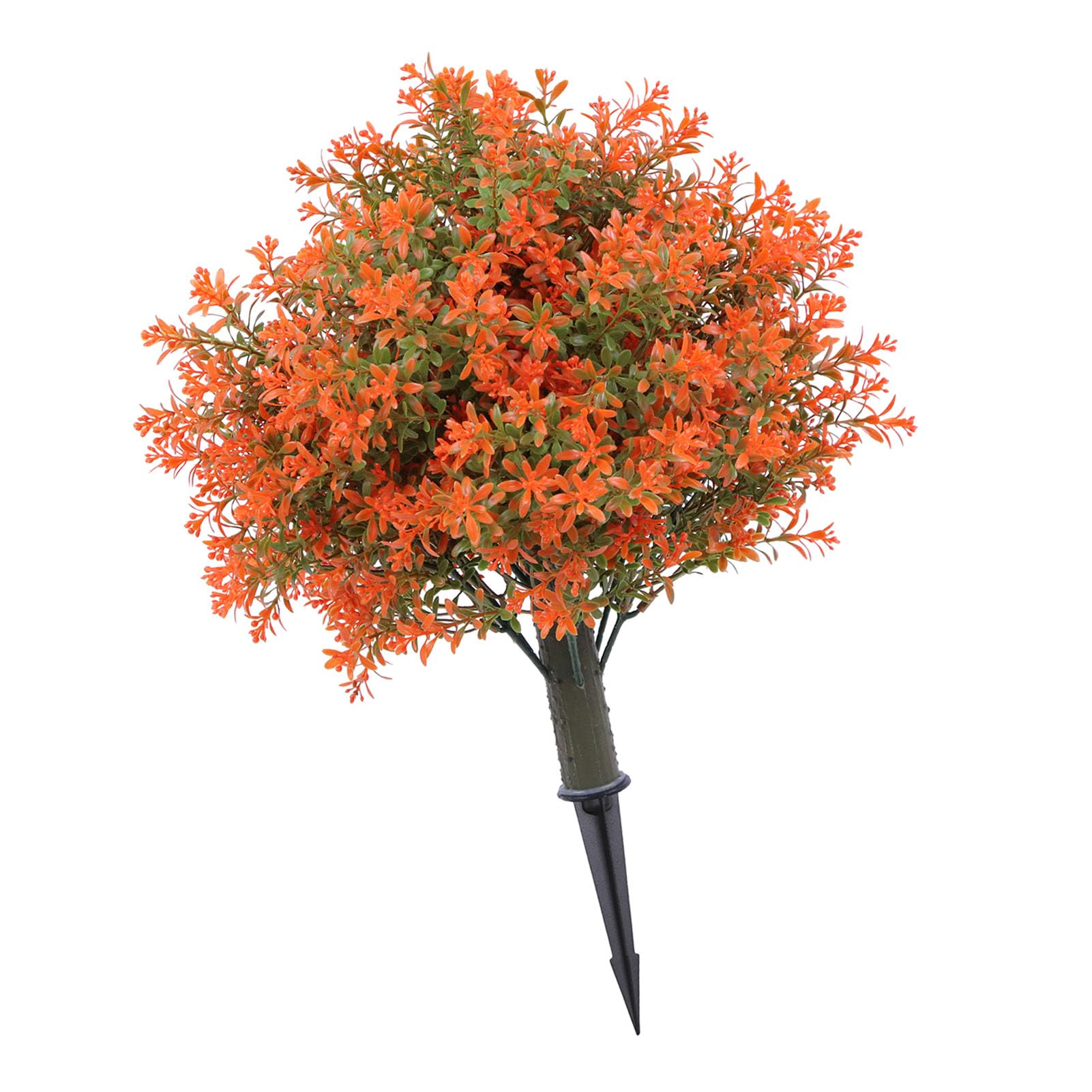 Sztuczne Topiary Drzew Kulistych 19,69 Cala Zestaw 2 żywych Sztucznych Krzewów z Kolcami Naziemnymi do Patio w Ogrodzie