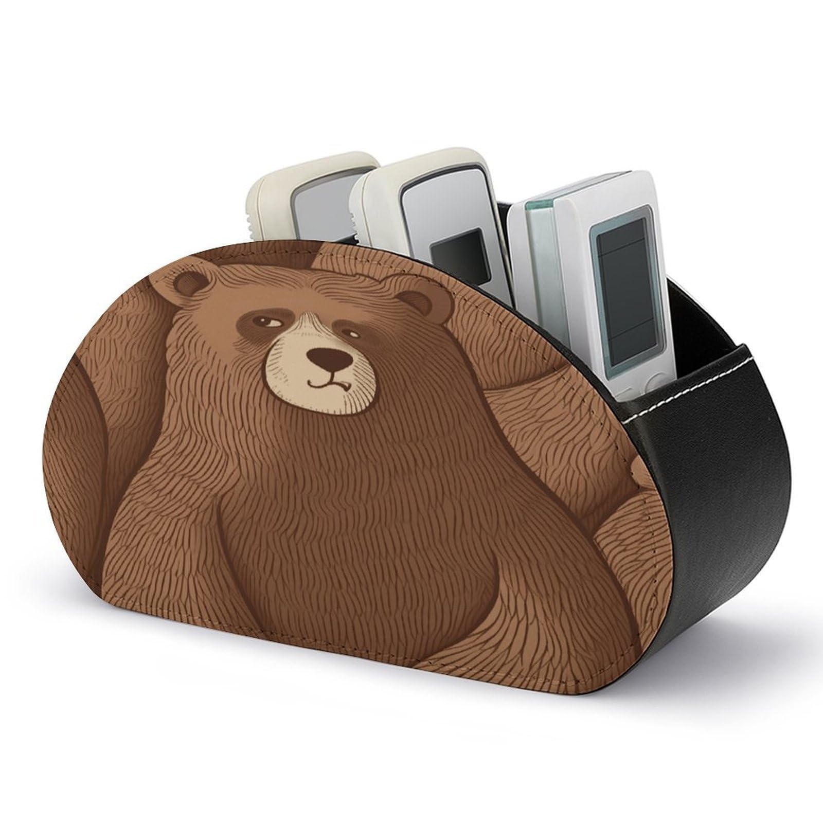 Rangement télécommande en cuir synthétique de qualité supérieure