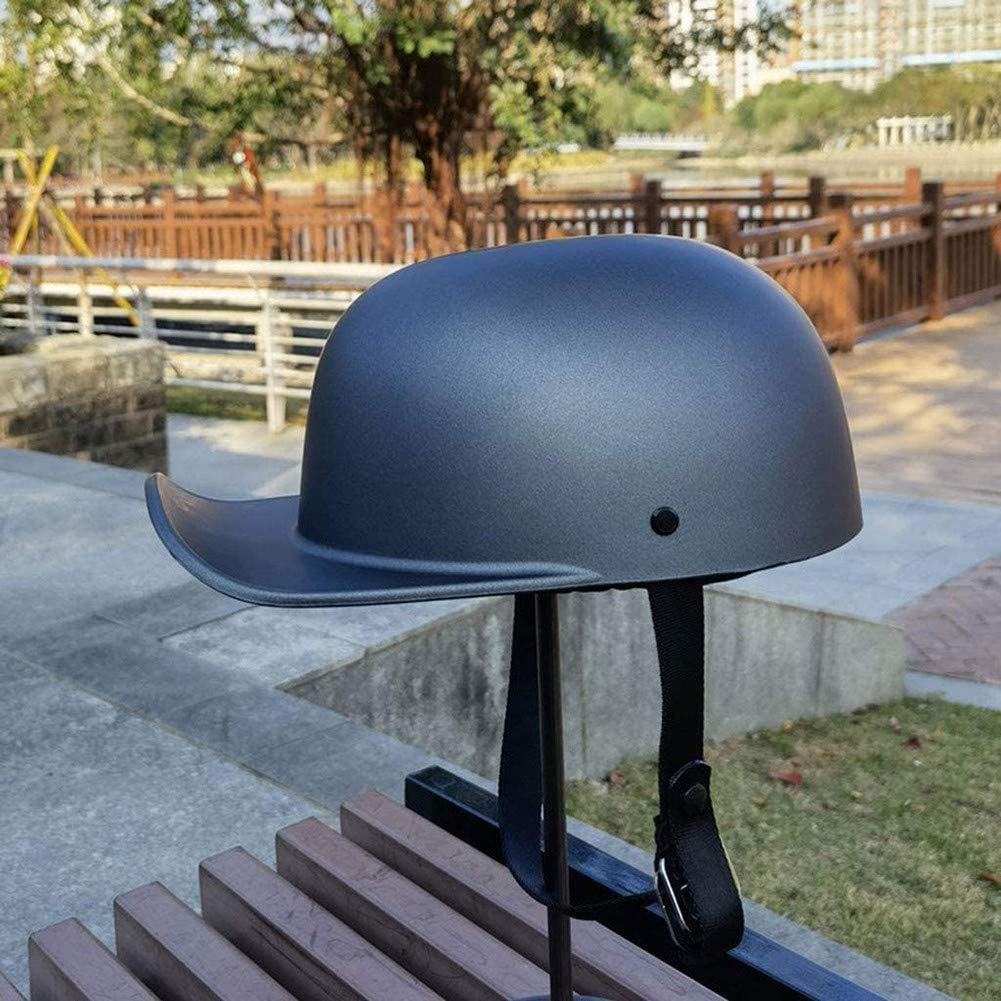 Professionale retrò Portatile Mezzi Caschi Jet Caschi Cromwell, Unisex Motociclo Casco Half-Face Helmet Aperto Casco Conchiglia, per Motorino Scooter Bici Casco Tedesco Classico, DOT e ECE Omologato