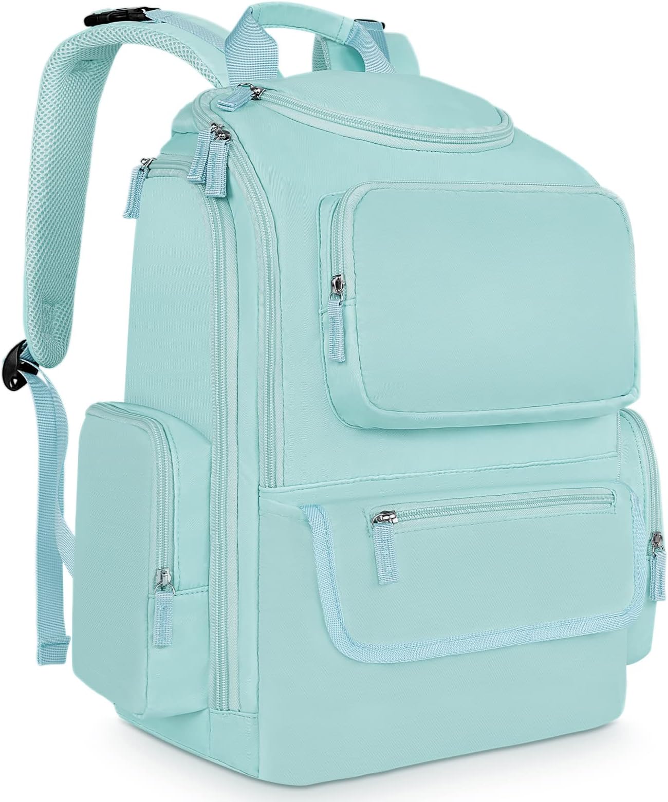 Mancro Diaper Bag Backpack Blue, Blue, 1 Count (Pack of 1), /