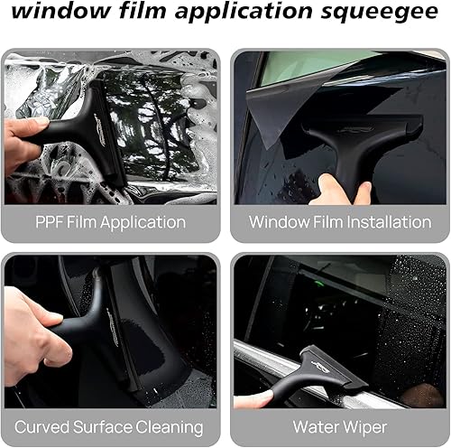 Miniatura 3 de NEWISHTOOL Escobilla de goma pequeña para parabrisas de automóvil, ventanas, espejos laterales, eliminación de agua de puerta de vidrio, escobilla