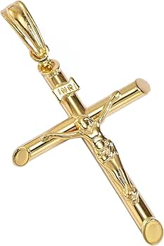 Amazon | [スペランツァ] 18金 K18 ゴールド キリスト クロス
