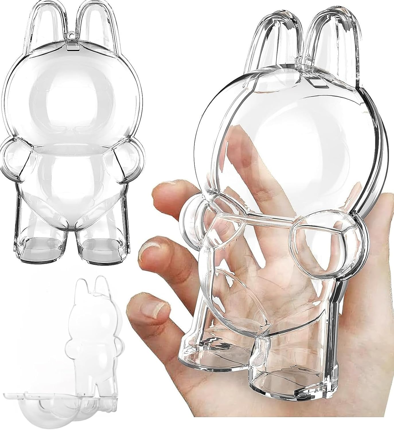 ラブブ　アクリル Amazon.co.jp: LABUBU に適合する ケース 透明 クリアカバー ラブブ