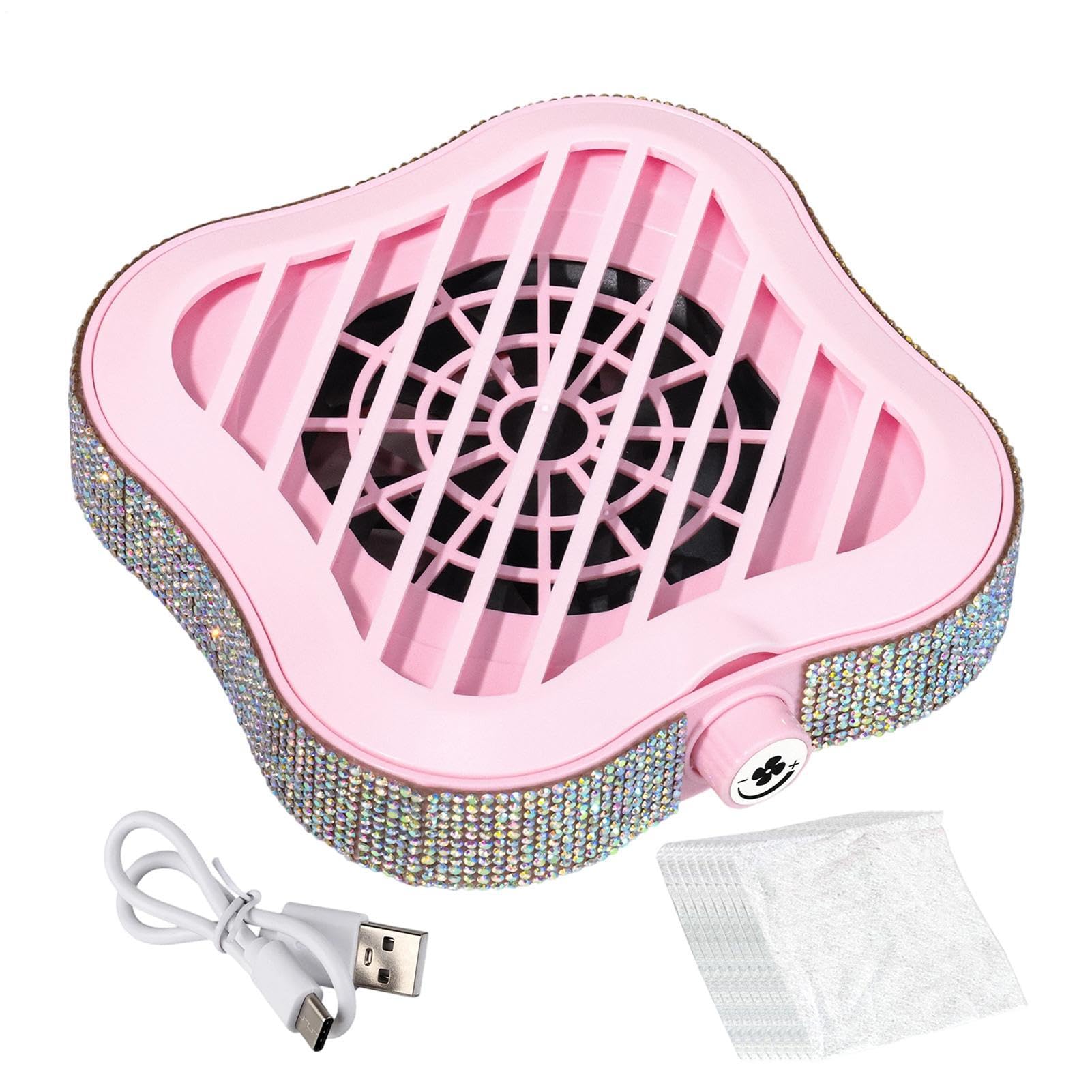 Aspirador de polvo para uñas regulable y silencioso para mesa de manicura estética