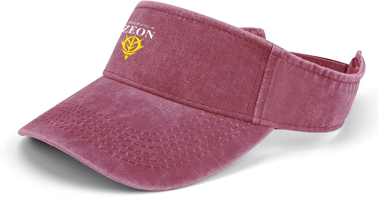 サンバイザー バイザーキャップ ネオ ジオンガンダム スポーツキャップ メンズ レディース 小颜效果 調節可能 テニスキャップ 男女兼用 ゴルフ 帽子 Uvカット 日焼け防止 釣り アウトドア 野球帽 永遠の定番 練習帽 活動帽