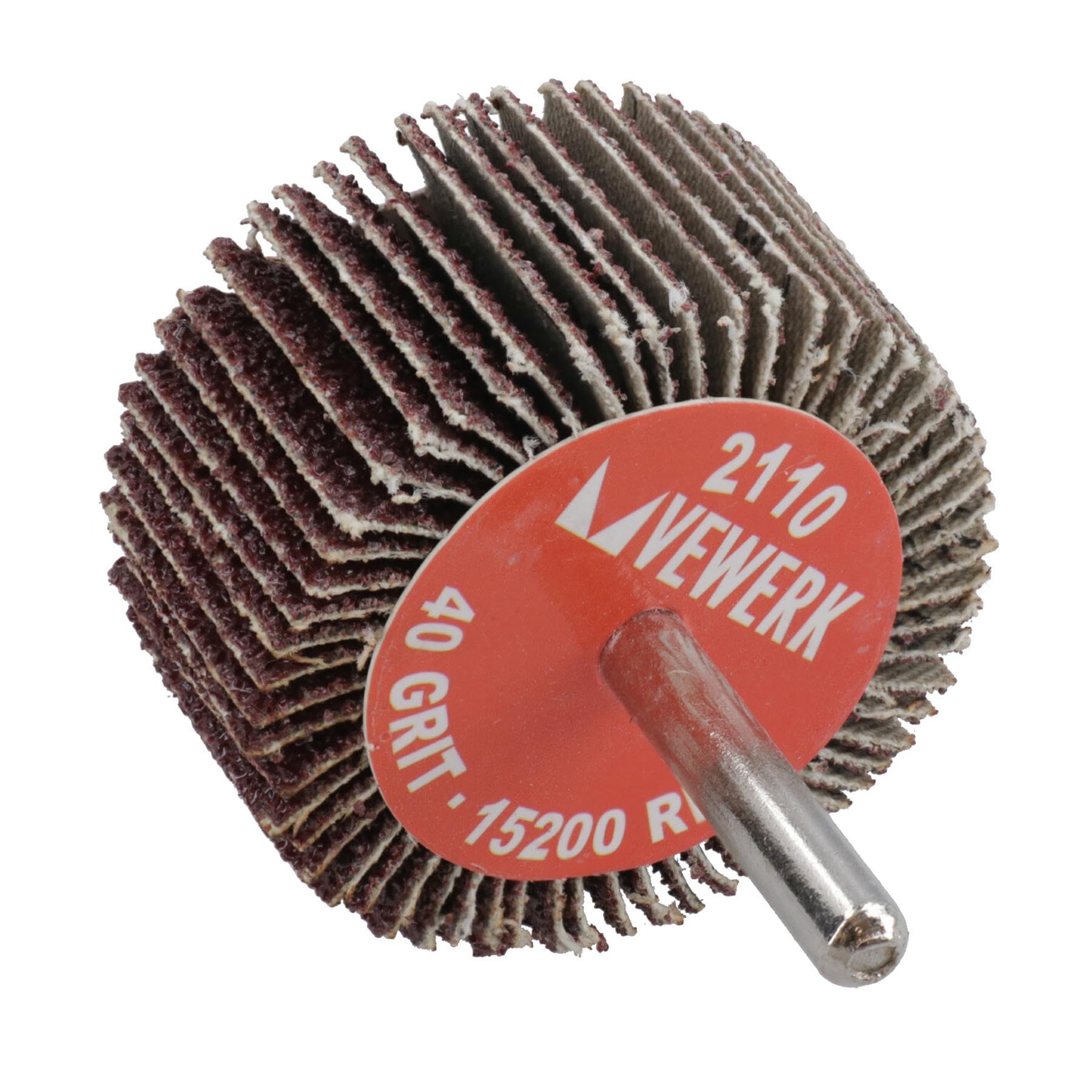Dischi abrasivi per trapani, grana 40, 50 mm, codolo da 6 mm, confezione da 50