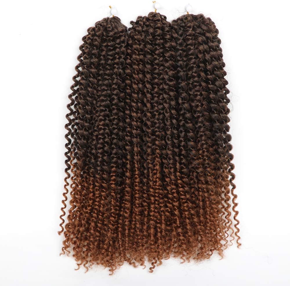Kinky Curl 12 Inch Afro Kinky Twist Hair Soft Synthetic Crochet Braiding Hair Extention (12inch T30)