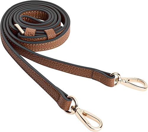 SEAVILIA Correa de Bolso de Cuero PU de Repuesto Bandolera Ajustable Larga y Delgada Hecha a Mano para Bolsos de Hombro