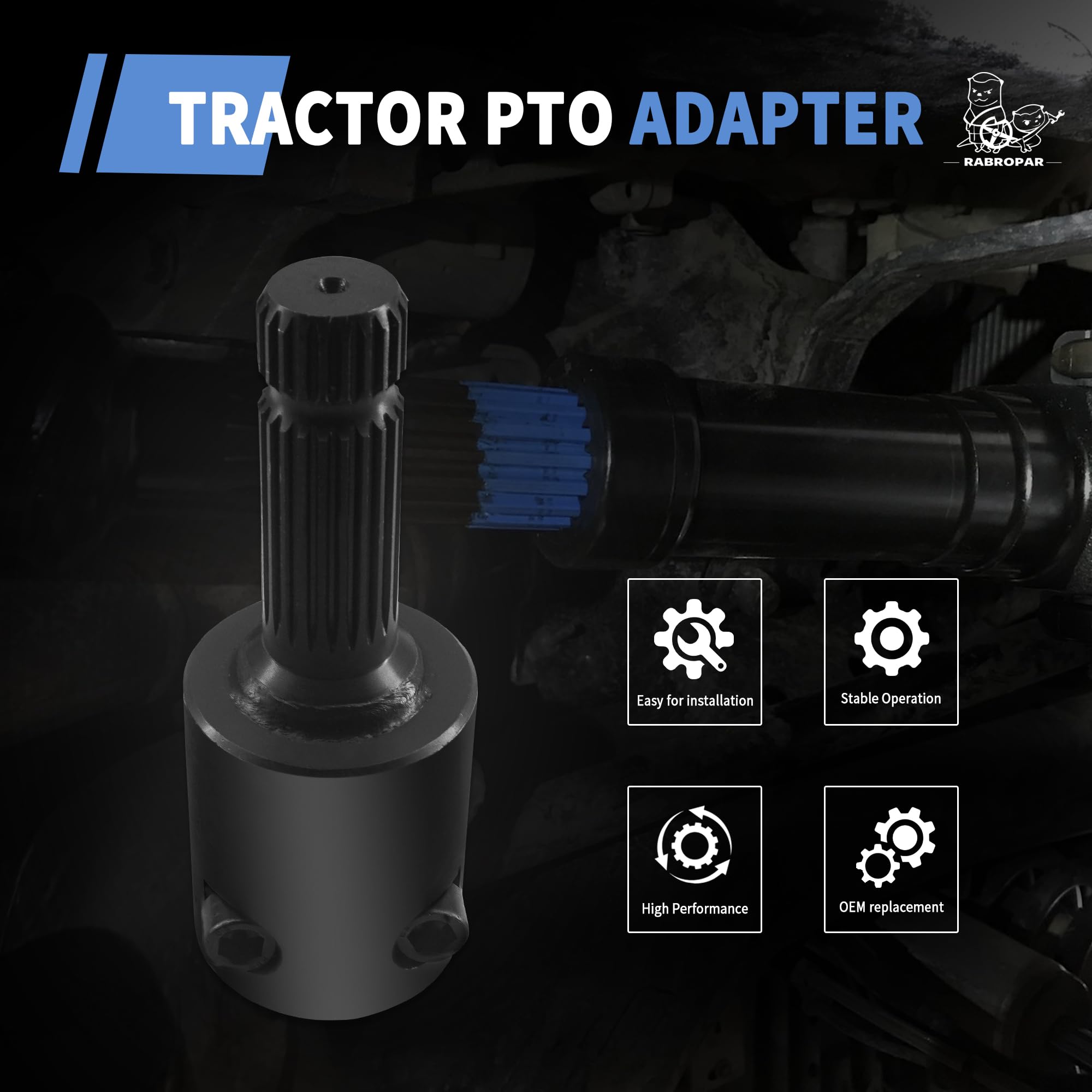 Amazon.com: RABROPAR Heavy Duty Tractor PTO Adapter from 1-3/4