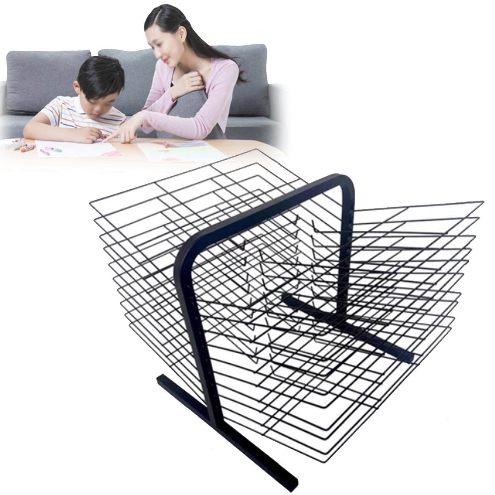 Support de séchage d'art 65x pour peinture séchoir de bureau en classe