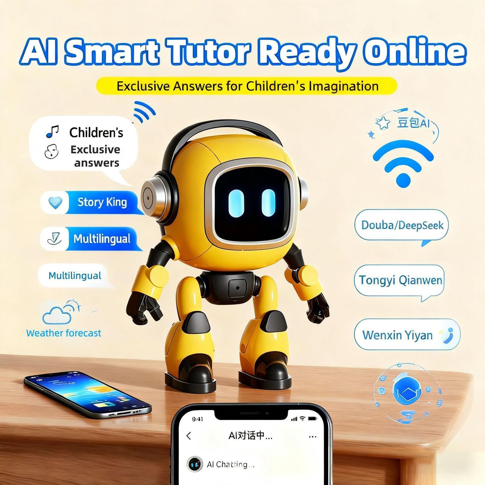 Amazon | AIインテリジェントロボット玩具、AIインテリジェント会話型