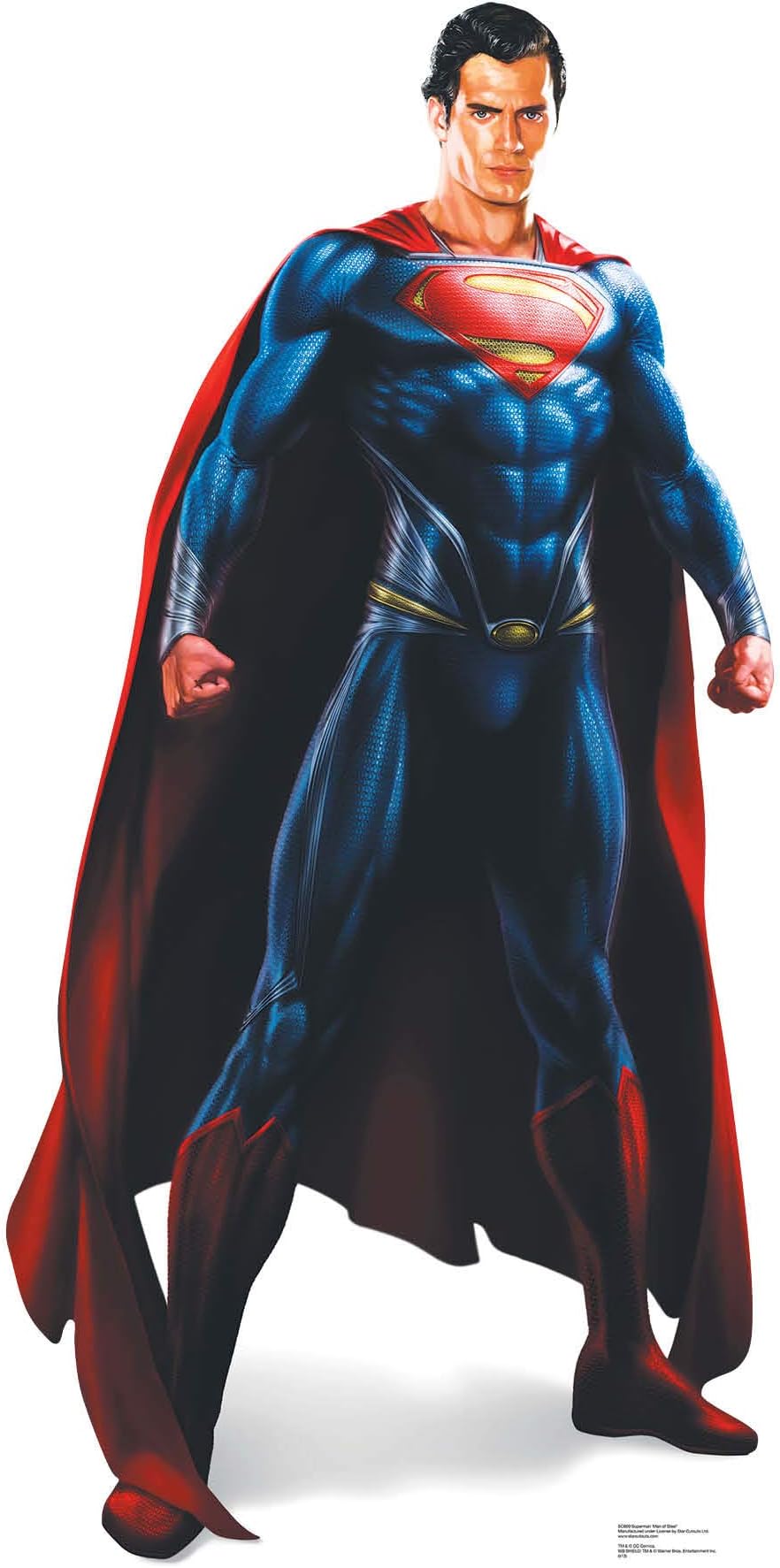 STAR CUTOUTS Superman Man of Steel Lifesize Cardboard Cut Out, Multi-Colour,ca. 187 cm
