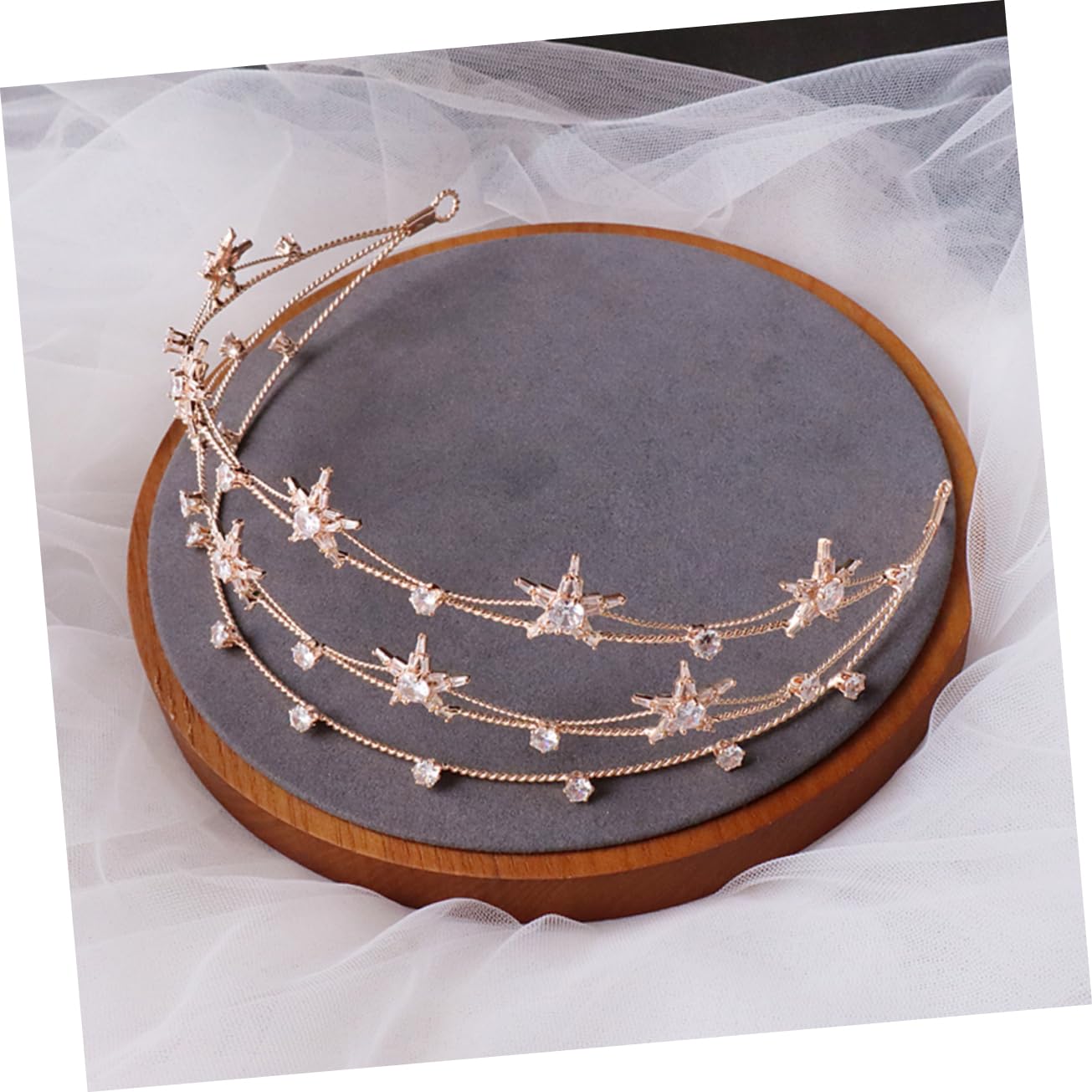 MAGICLULU 3 Piezas Diadema pentagrama para novias novia diadema diamantes imitación las mujeres Diadema con diamantes imitación tiara tocado mujer para boda